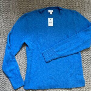 J. Crew Vibrant Blue Crewneck Sweater